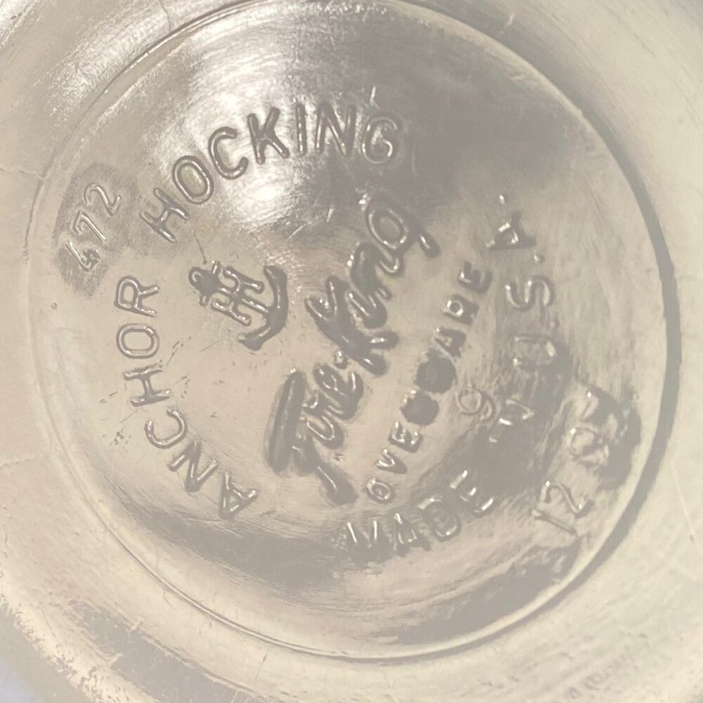 Vintage Milk GLASS Anchor Hocking Fire King Blue Cornflower 2 Bowls 120z w/lids - Picture 12 of 15